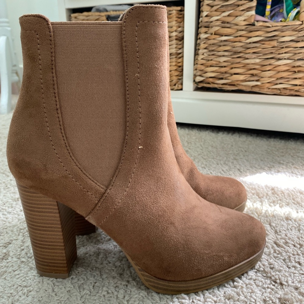 Brown Suede Bootie